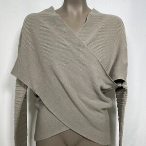 Star Wars Musterbrand Rey of Jakku Beige Knitted Wrap Sweater Women's LARGE